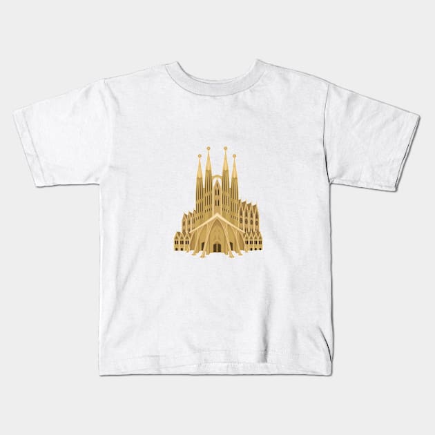 La sagrada familia Kids T-Shirt by Aestheticartsrm